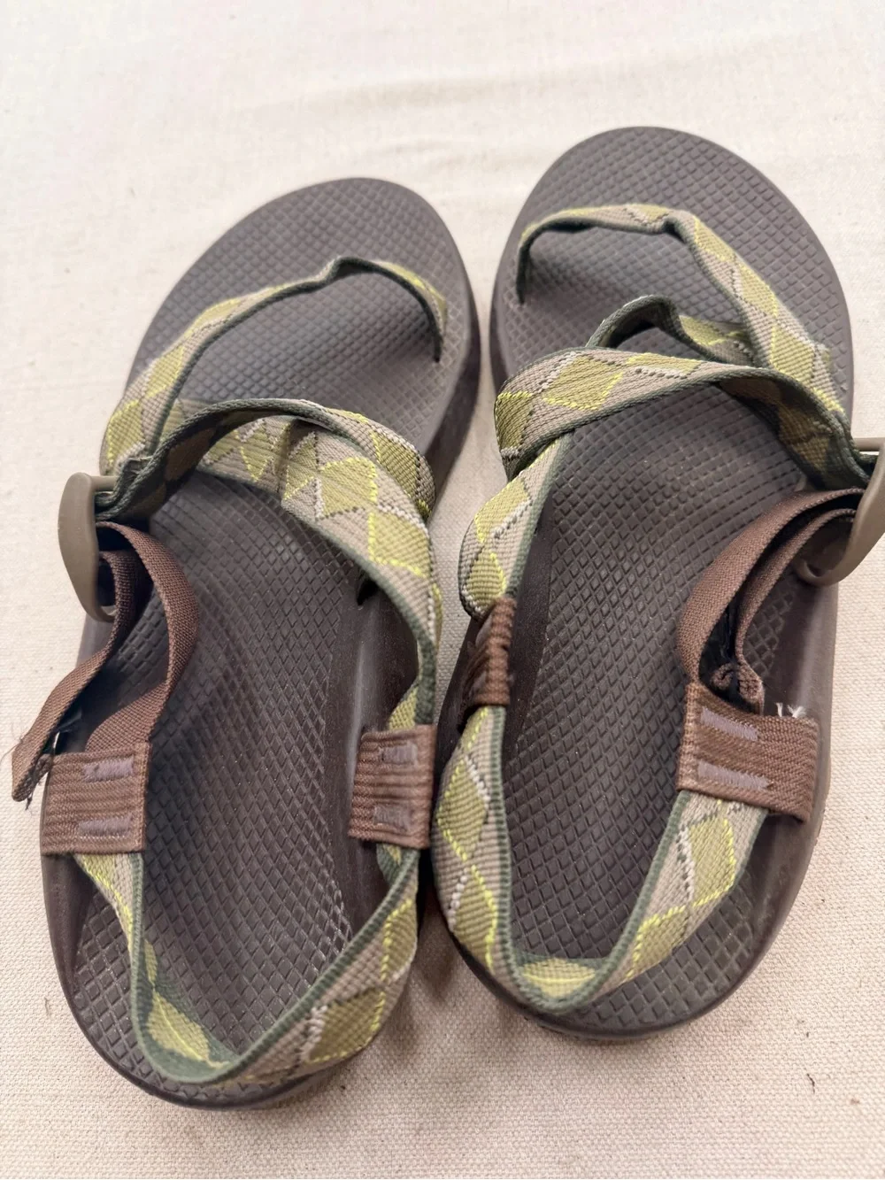 Chaco Outdoor Olive Green Strapped Sandals